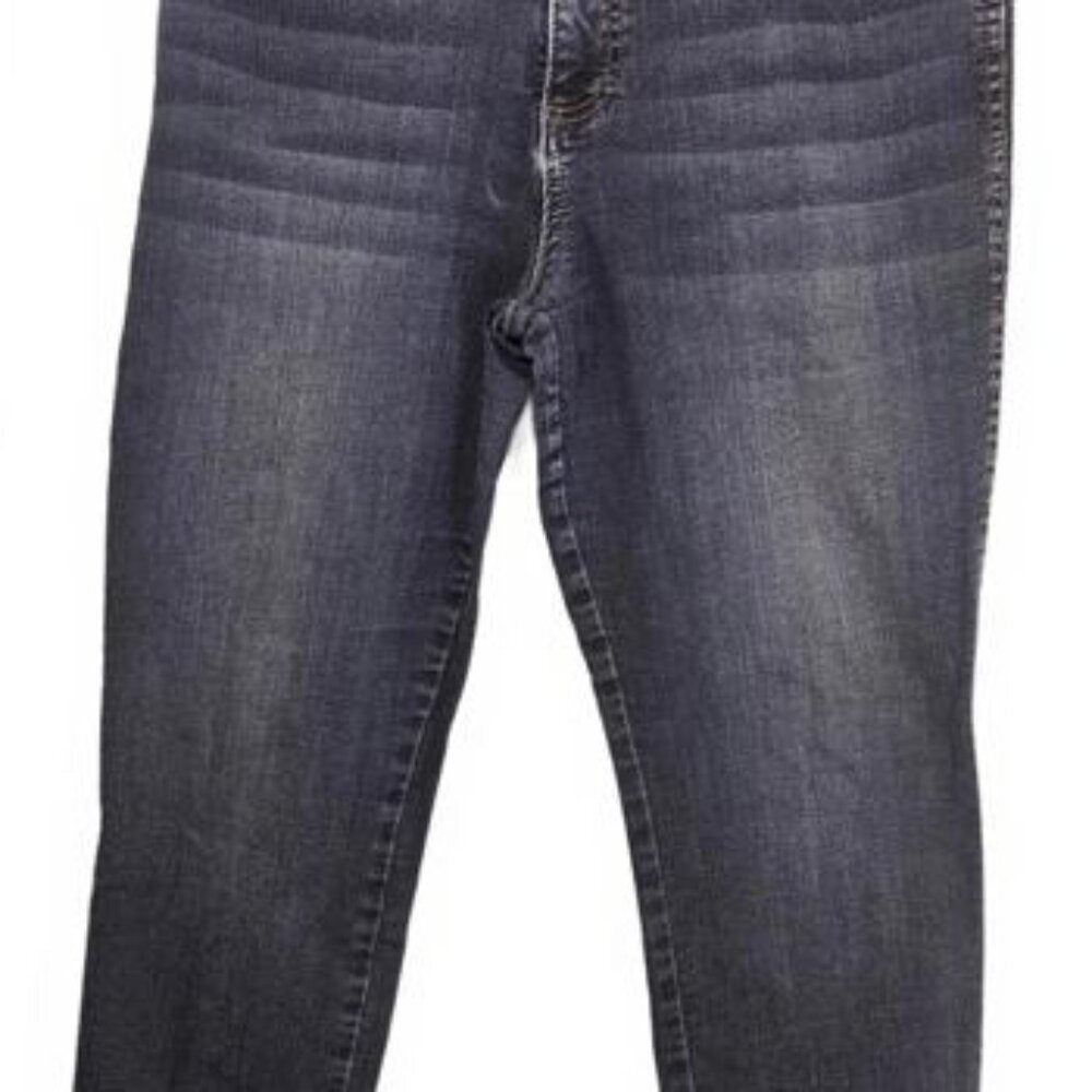 Democracy Women's‎ Skinny Ab Technology Blue Jeans  with Frayed Hem Size 10